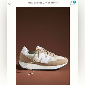 New Balance 237 size 9.5 brown/white ****NEW****